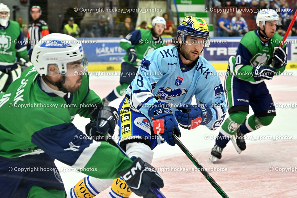 EC iDM Wärmepumpen VSV vs. KHL Sisak | #8 Maximilian Rebernig EC VSV, EC iDM Wärmepumpen VSV vs. KHL Sisak, EC iDM Wärmepumpen VSV vs. KHL Sisak am 02.09.2025 in Villach (Stadthalle Villach), Austria, (Photo by Bernd Stefan)