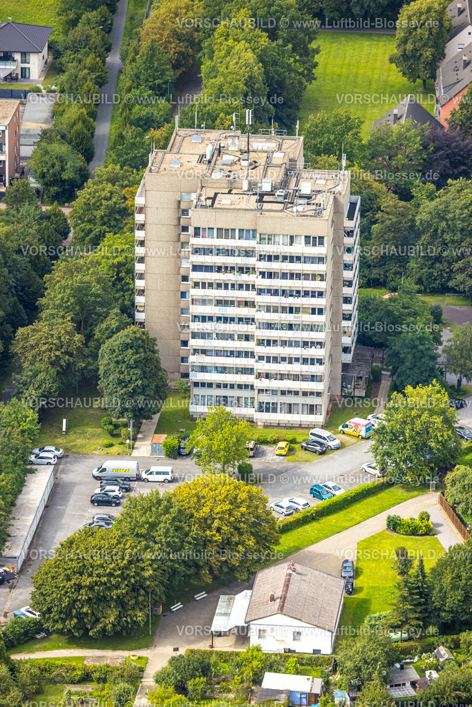 Ahlen230803357 | Luftbild, uftbild, Hochhaus Am Stockpiper mit Sendemasten, Ahlen, Ruhrgebiet, Nordrhein-Westfalen, Deutschland