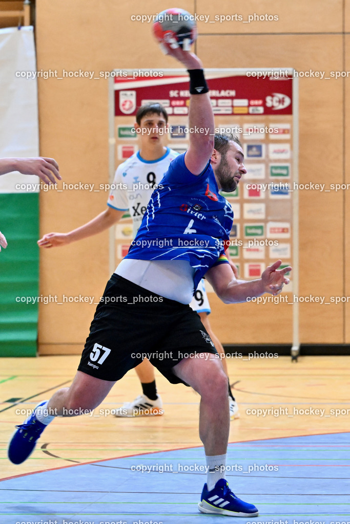 SC Ferlach vs. HSG Bärnbach/Köflach 30.3.2024 | #57 LEBAN Patrik SC Ferlach, SC Ferlach vs. HSG Bärnbach/Köflach 30.3.2024, SC Ferlach vs. HSG Bärnbach/Köflach am 30.03.2024 in Ferlach (Ballspielhalle Ferlach), Austria, (Photo by Bernd Stefan)