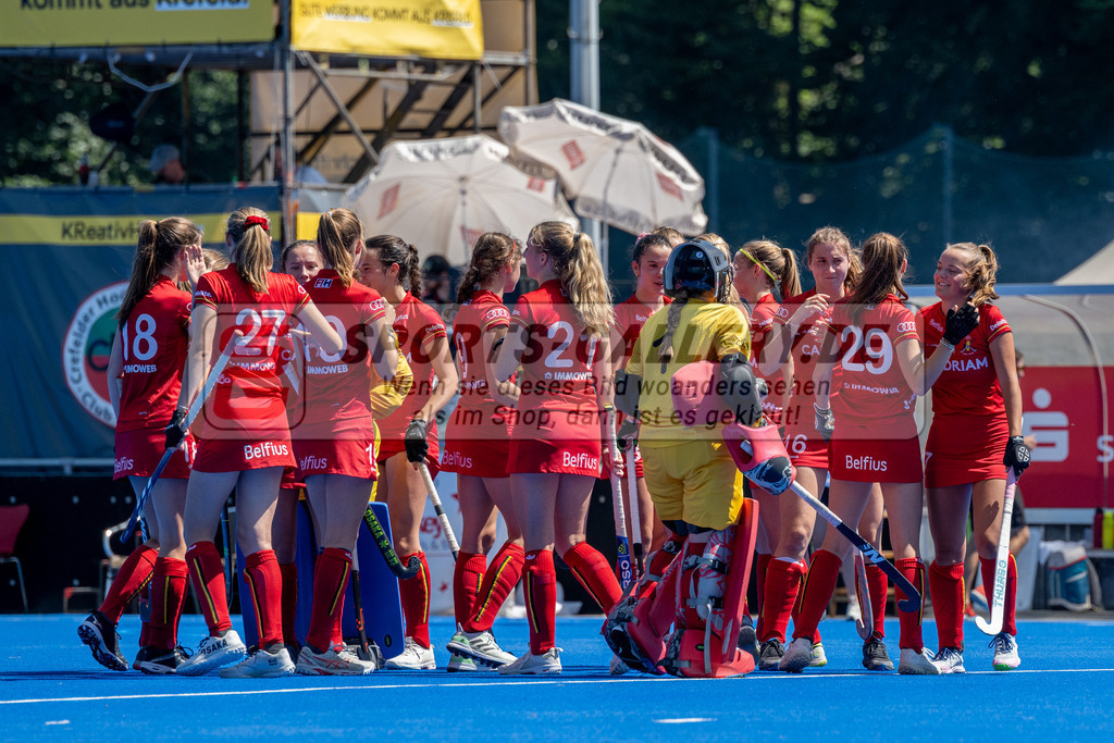 SFE_20230708_0009 | EuroHockey EM U18 Girls Belgium vs Scotland am 08.07.2023 in Krefeld (Gerd-Wellen-Hockeyanlage), Photo: Stephan Fehrmann 2023 (Sports-Gallery)