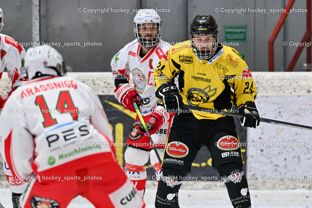 EC Spittal Hornets vs. ESV Ferlach 16.12.2023 | #24 Brunner Noel, #2 Moser Gilbert