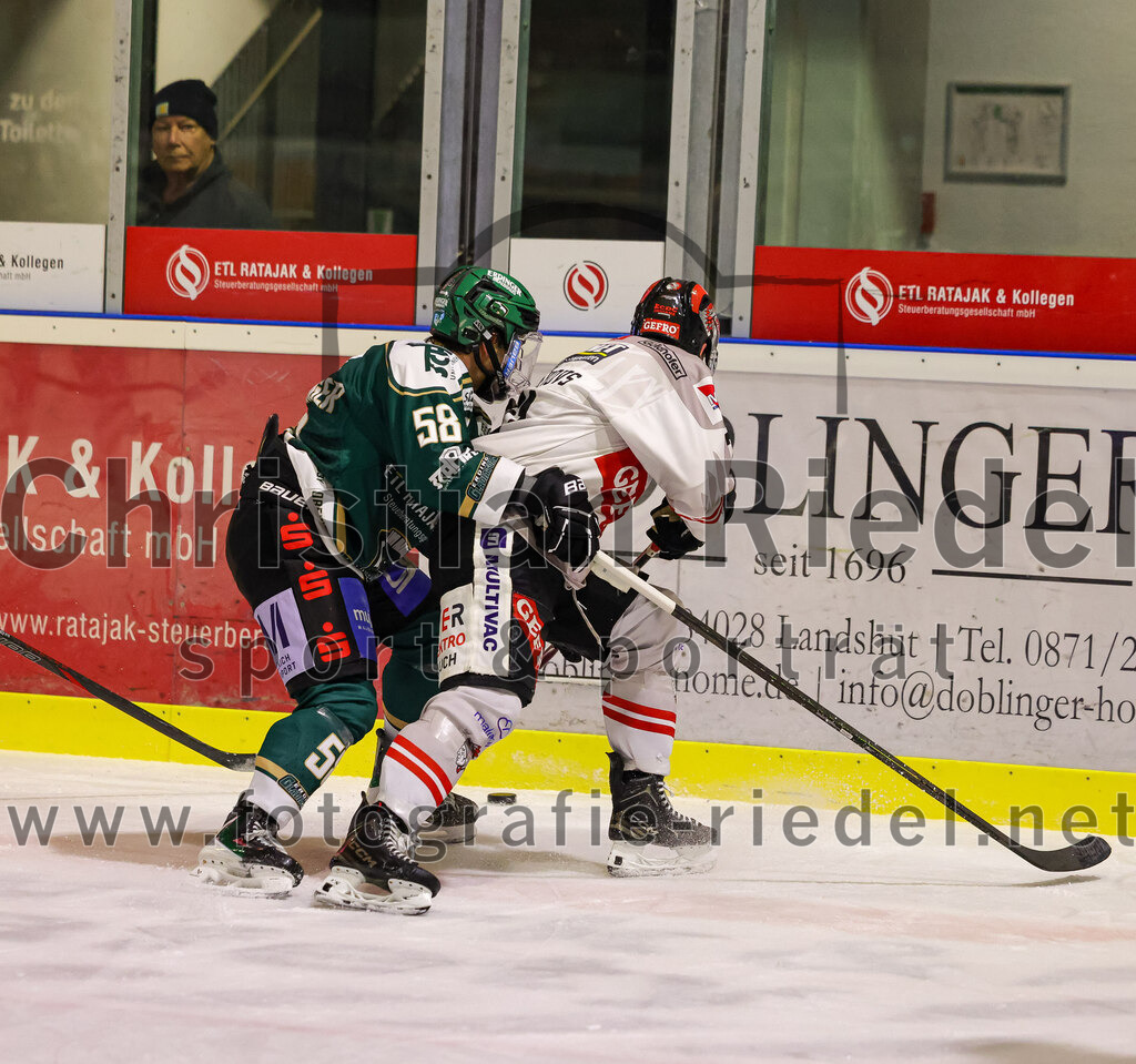 2025-12-14_089_TSV_Erding_gegen_ECDC_Memmingen_Indians | Erding, Deutschland, 14.12.2025:Eishockey, Oberliga Süd 2025 / 2026, 26. Spieltag, TSV Erding gegen ECDC Memmingen Indians, Endergebnis: 1:2Foto: Christian Riedel / fotografie-riedel.net
