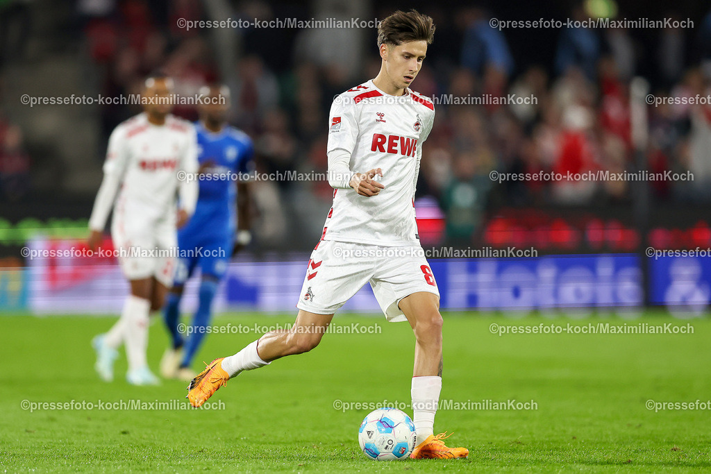 Koe14092402109 | 14.09.2024, 2. Fußball Bundesliga, 1. FC Köln - 1. FC Magdeburg, RheinEnergieSTADION, Saison 2024 2025: Denis Huseinbasic (1.FC Köln #8)DFB regulations prohibit any use of photographs as image sequences and or quasi-video.