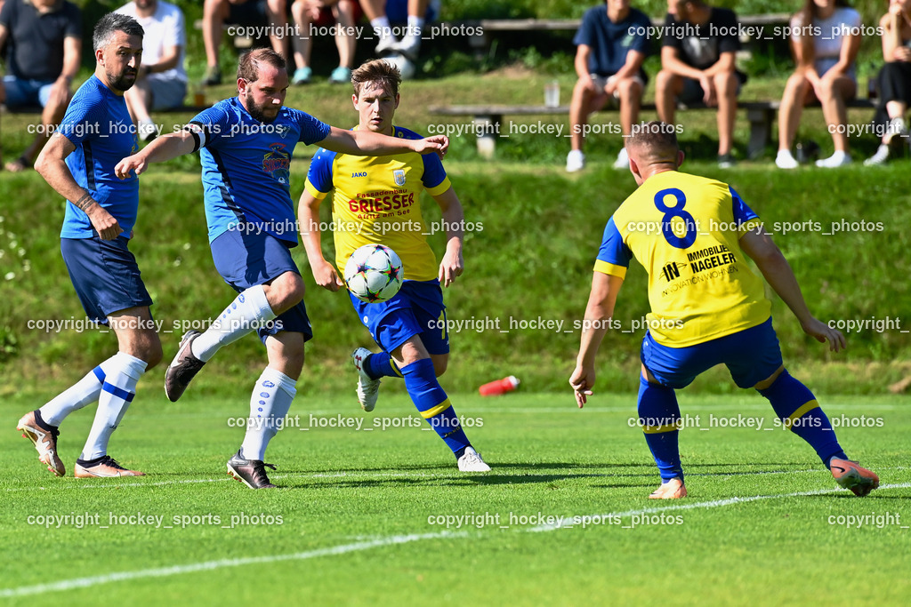 SV Afritz vs. ASKÖ Bodensdorf 20.8.2023 | #14 Dejan Kecanovic, #21 Benjamin Reinhard Eberhardt, #10 Domen Peklar, #8 Thomas Tauchhammer