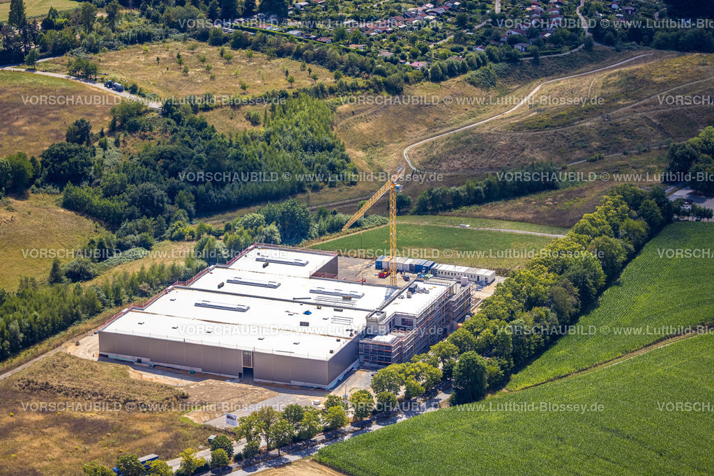 Heiligenhaus220803533 | Luftbild, Innovationspark, Erschließung, Baustelle und Neubau Firmenzentrale R+M de Wit, Heiligenhaus, Ruhrgebiet, Nordrhein-Westfalen, Deutschland