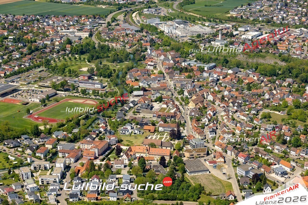 Luftaufnahme von Herbrechtingen - Die Luftaufnahme wurde 2025 vom UL-Flugzeug heraus erstellt ( keine Drohne ) - Hochauflösende Luftaufnahme - für professionelle Ausdrucke geeignet. Die Geschenkidee !Mit Lizenz und Bildrechte bestellbar