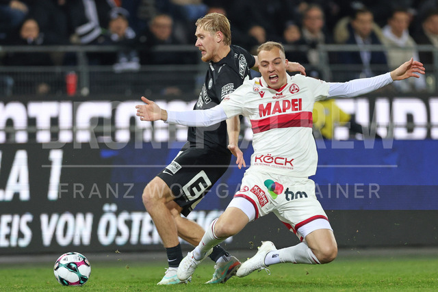 UEFA Europa League 2025/26: SK Sturm Graz vs SK Brann | Graz, Austria, 29.JAN.26 - SOCCER - UEFA Europa League, SK Sturm Graz vs SK Brann Bergen. The image shows Niklas Geyrhofer (STU) and Alexander Hofleitner (GAK).