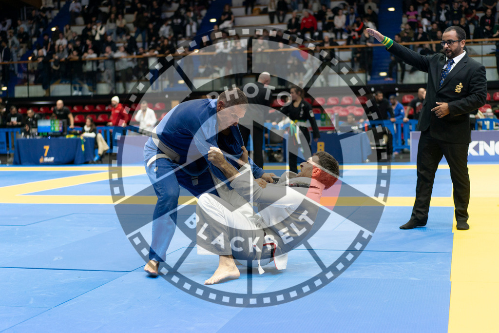 20240119PBB3232 | Fighters compete during the IBJJF European Championship in Paris, France, on January 19, 2024.