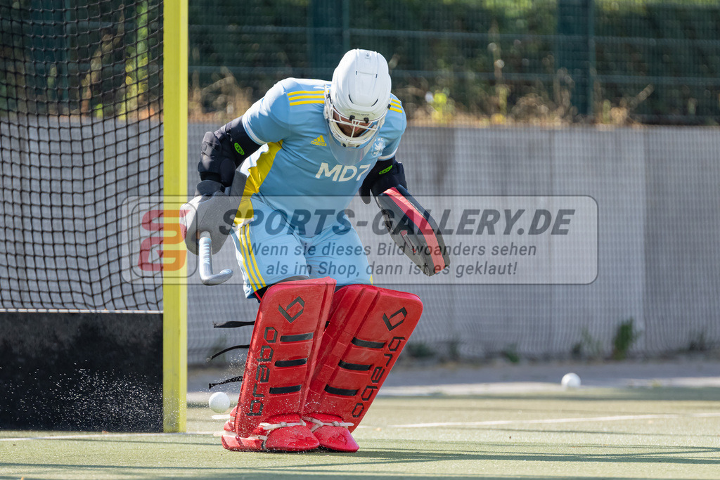 HK_20220903_109682 | 1. Bundesliga Herren Düsseldorfer HC - Mannheimer HC am 3.9.2022 DHC Düsseldorf, Düsseldorf , Leist Lennard Torwart ( Düsseldorfer Hc #80 )