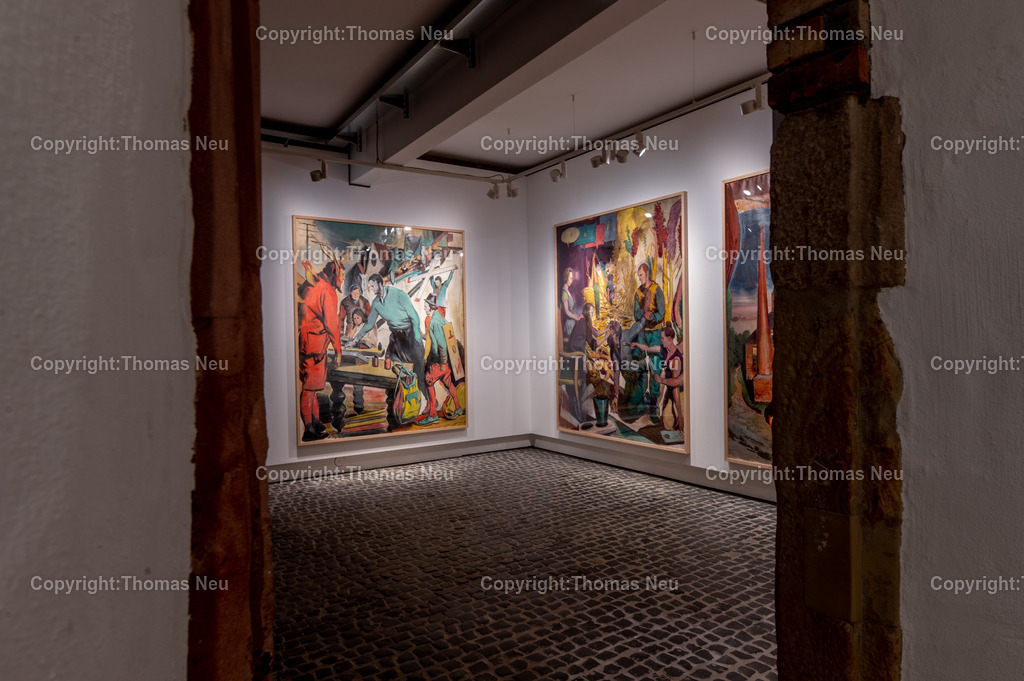 47_Neo_Rauch_Museum_Bensheim | 6.7.2024, bbe, Museum Bensheim, Ausstellung Neo Rauch "im Papiergrund", ,, Bild: Thomas Neu