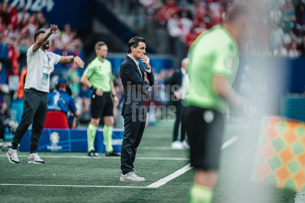 Fußball | Herren | UEFA-Fußball-Europameisterschaft 2024 | Gruppe F | Tschechien vs. Türkei | 26.06.2024 | Trainer Vincenzo Montella (Türkei)