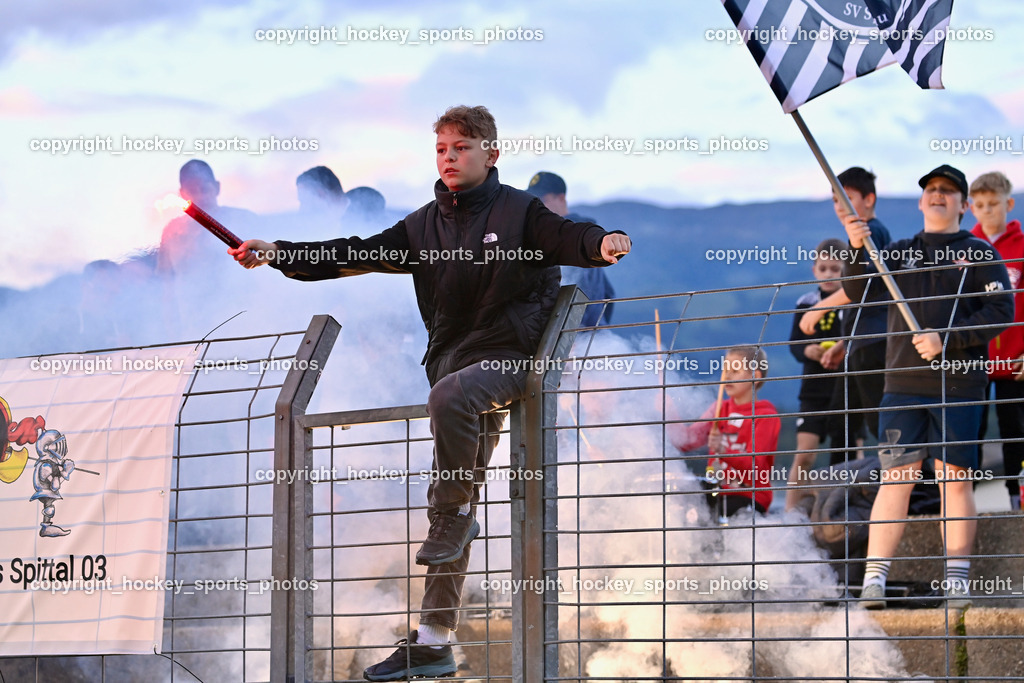 SV Spittal vs. SAK | Bengalen, SV Spittal Fans, SV Spittal vs. SAK, SV Spittal vs. SAK am 24.05.2024 in Spittal an der Drau (Goldeck Stadion), Austria, (Photo by Bernd Stefan)