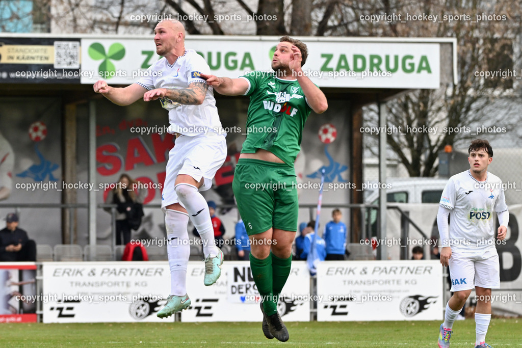 SAK vs. VST Völkermarkt | #21 Zan Benedicic SAK, #6 Lukas Ladinig VST Völkermarkt, SAK vs. VST Völkermarkt, SAK vs. VST Völkermarkt am 21.03.2026 in Klagenfurt (Sportpark Welzenegg), Austria, (Photo by Bernd Stefan)