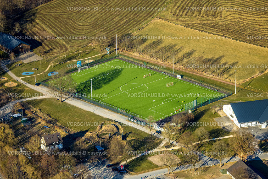 Lennestadt250309641Saalhausen | Luftbild, TRACTO-Sportpark Saalhausen Fußballstadion, Baustelle, Saalhausen, Lennestadt, Sauerland, Nordrhein-Westfalen, Deutschland