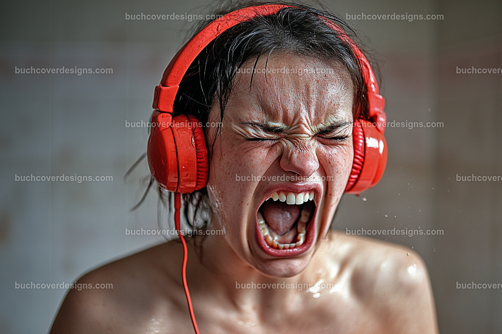 Gesicht einer Frau mit Kopfhörer (48) | old angry screaming woman with red headphone --chaos 5 --ar 3:2 --raw --stylize 50 --weird 100 --v 6.1 Job ID: 475e90e1-de51-4fc2-9c0d-ffc2ab9f0770