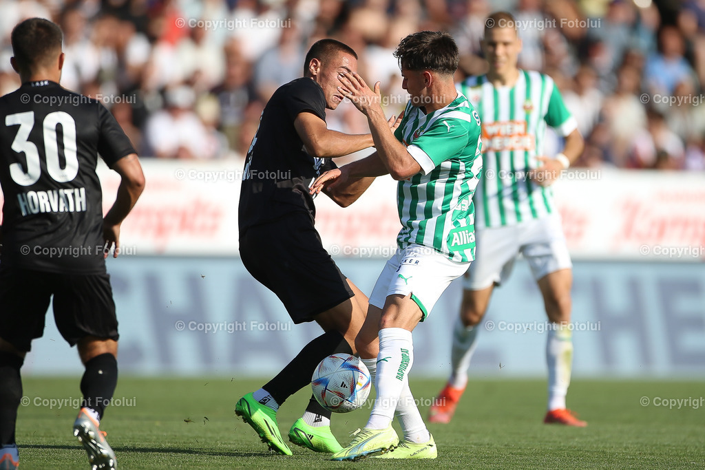 A_LUI_20220814_0024 | SPORT FUSSBALL ADMIRAL BUNDESLIGA  LASK VS RAPID

IM BILD: Marin Ljubicic (LASK), Moritz Oswald (Rapid),


FOTO:FOTOLUI/UW