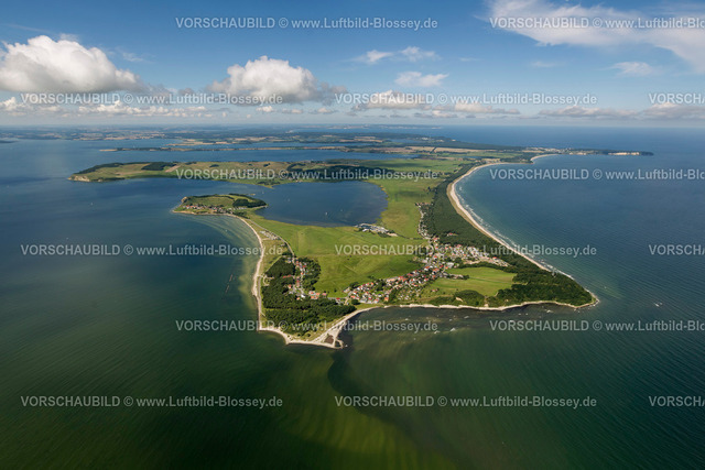 Ruegen12083492Moenchgut | Luftbild, Biosphärenreservat Süd-Ost Rügen, Mönchgut Südpferd, Zickersee,  Thiessow, Insel Rügen, Mecklenburg-Vorpommern, Deutschland, Europa