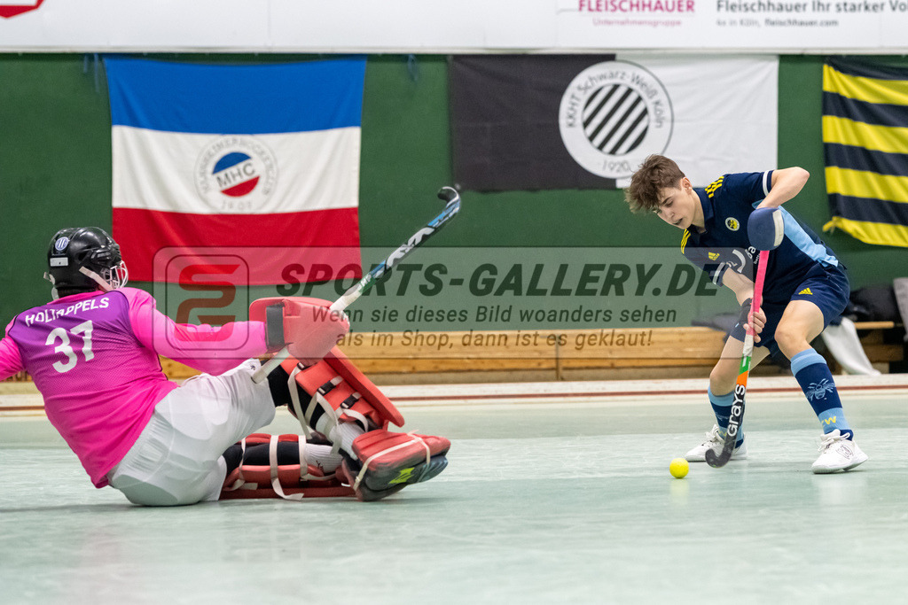 SFE_20230304_0067 | Deutsche Meisterschaft Männliche U16 Halle 2023 am 04.03.2023 in Köln (KTHC Stadion Rot-Weiss Köln Tennis and Hockey Club), Photo: Stephan Fehrmann 2022 (Sports-Gallery)