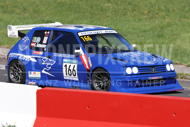 FIA European Hill Climb Championship – Rechberg 2026    | FIA European Hill Climb Championship at Rechberg, held from 24 to 26 April 2026 near Tulwitz, Styria, Austria. The image shows Christian SCHNEIDER (AUT) Peugeot 205 RS16 Evo 2.     