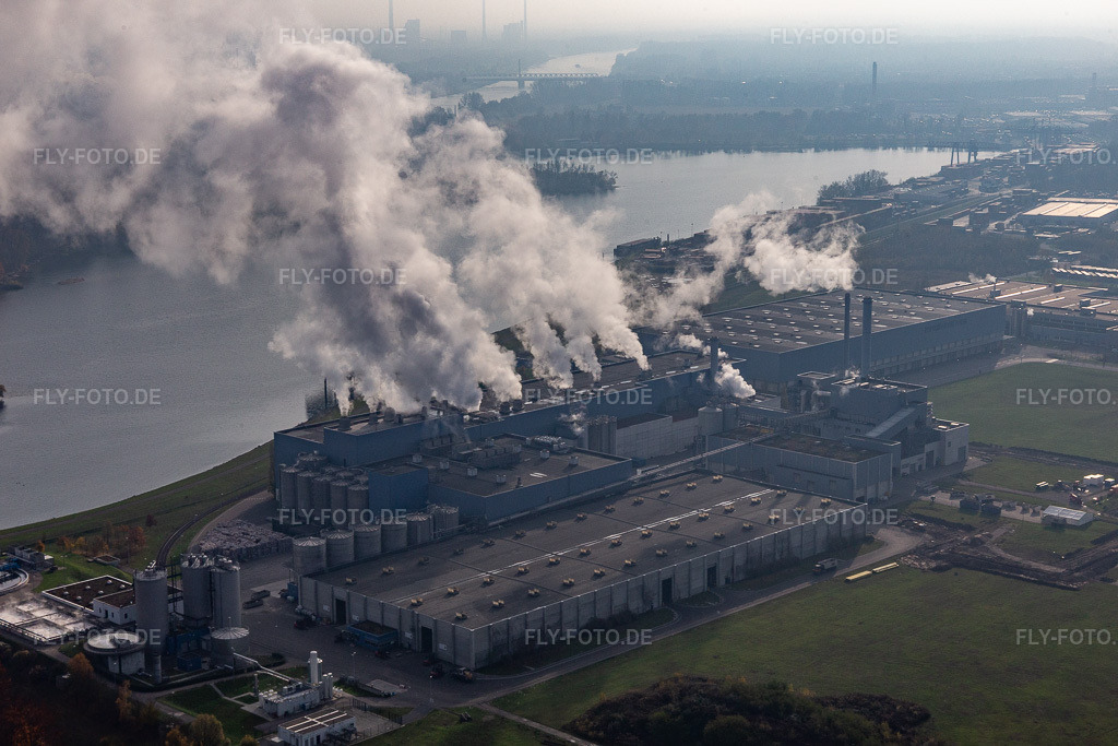 Luftbild: Papierfabrik Palm in Wörth am Rhein im Bundesland Rheinland-Pfalz in Deutschland. Foto: IMG_119813.jpg vom 24.11.2019 durch Werner Riehm/FLY-FOTO.de