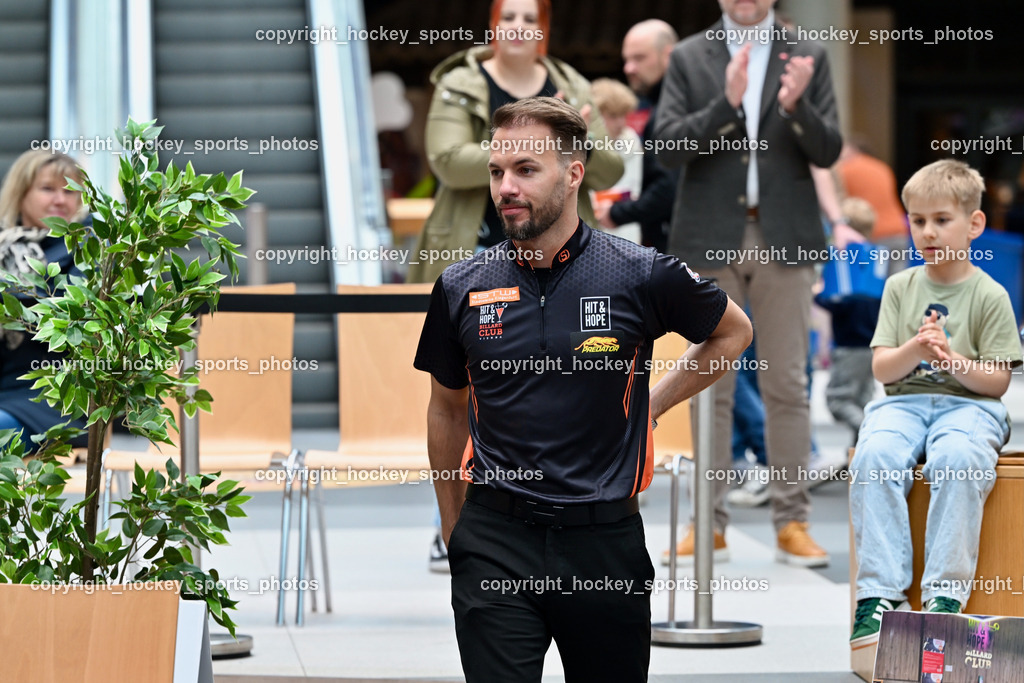 Pool Billard Bundesliga 2025 im ATRIO | Albin Ouschan, Pool Billard Bundesliga 2025 im ATRIO, Pool Billard Bundesliga 2025 im ATRIO am 29.03.2025 in Villach (Atrio), Austria, (Photo by Bernd Stefan)