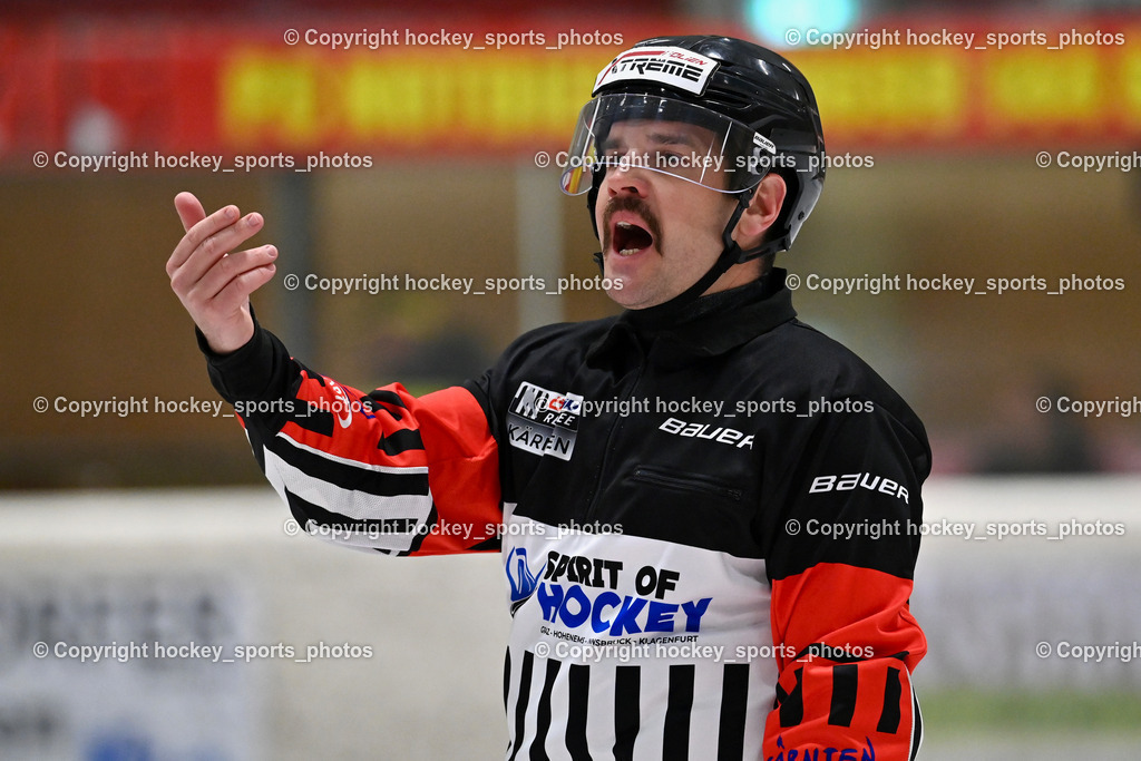 MET PHOTOVOLTAIK HORNETS SPITTAL vs. EC VSV juniors U20  | WIDMANN Florian Referee, MET PHOTOVOLTAIK HORNETS SPITTAL vs. EC VSV juniors U20 , MET PHOTOVOLTAIK HORNETS SPITTAL vs. EC VSV juniors U20  am 05.11.2024 in Spittal an der Drau (Goldeck Stadion), Austria, (Photo by Bernd Stefan)