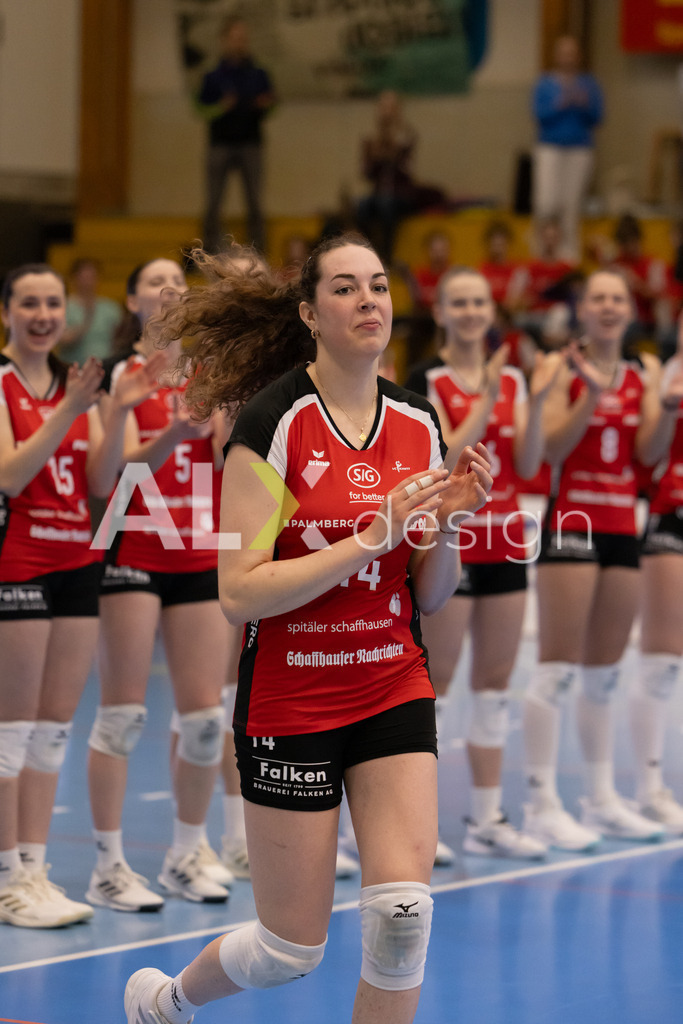 Volleyball I Frauen I Saison 2025-2026 I Volleyball NLA | Women I 1/2 Finals I  VC Kanti Schaffhausen - Sm'Aesch Pfeffingen I 07.03.2026 | 14 Josipa Marković (HR) (VC Kanti Schaffhausen) – Aussen - Realisiert mit Pictrs.com