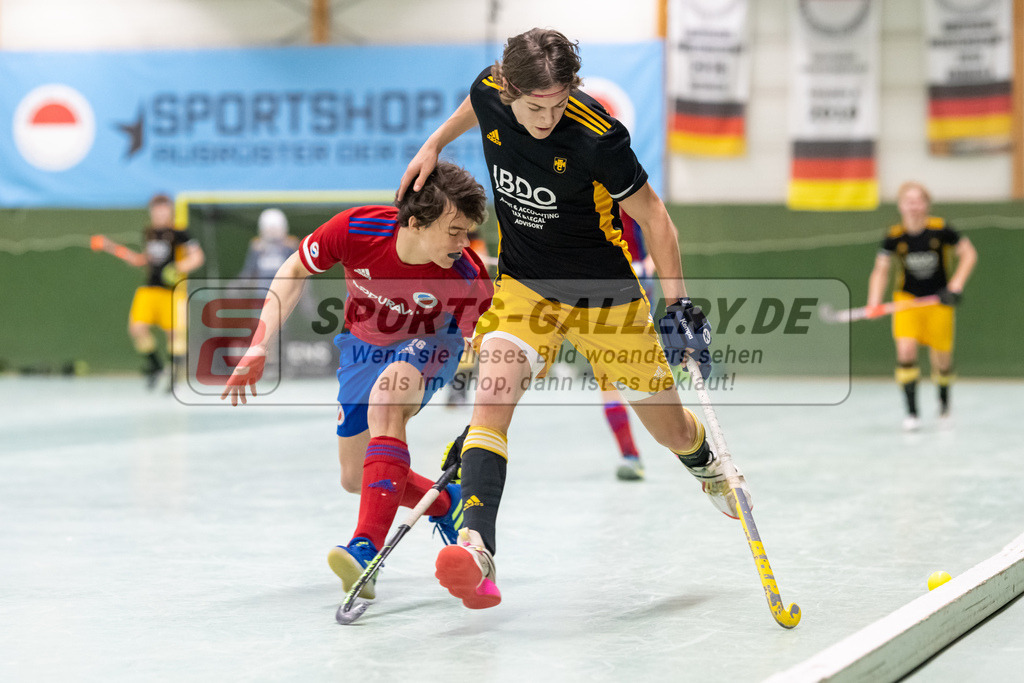 SFE_20230305_0048 | Deutsche Meisterschaft Männliche U16 Halle 2023 am 05.03.2023 in Köln (KTHC Stadion Rot-Weiss Köln Tennis and Hockey Club), Photo: Stephan Fehrmann 2022 (Sports-Gallery)