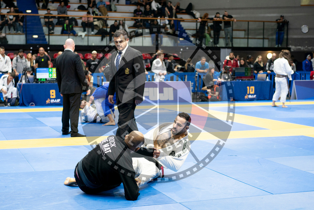 20240124PBB02362 | Fighters compete during the second day of the IBJJF European Championship in Paris, France, on January 24, 2024.