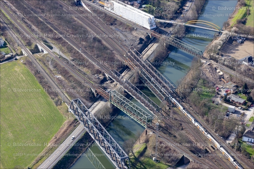 Luftbild Duisburg Brückenlandschaft Ruhraue-1799_prot | Luftbild Duisburg Brückenlandschaft Ruhraue,Luftbildfotografie Hermann Klöpper/ Creative-Airphotography - Realized with Pictrs.com