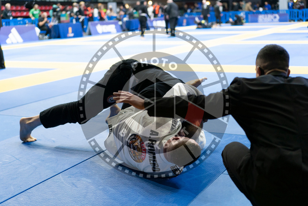 20240119PBB2486 | Fighters compete during the IBJJF European Championship in Paris, France, on January 19, 2024.