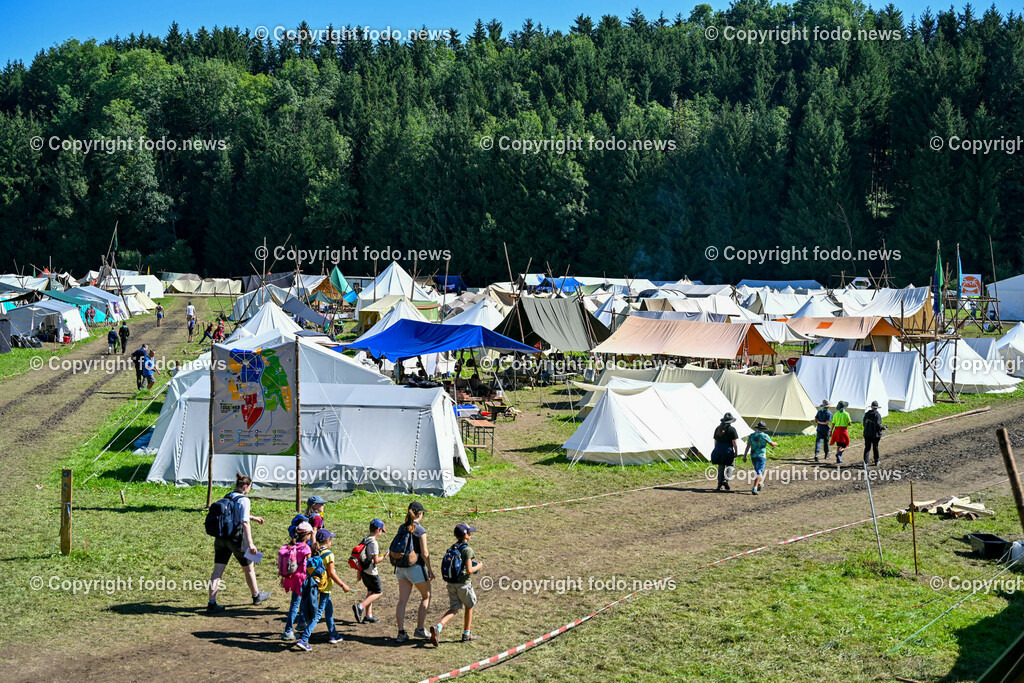 Scout Camp Austria_ 11.08.2023-33 | 11.08.2023, Berg am Attersee, AUT, Scout Camp Austria 2023, im Bild Zeltstadt