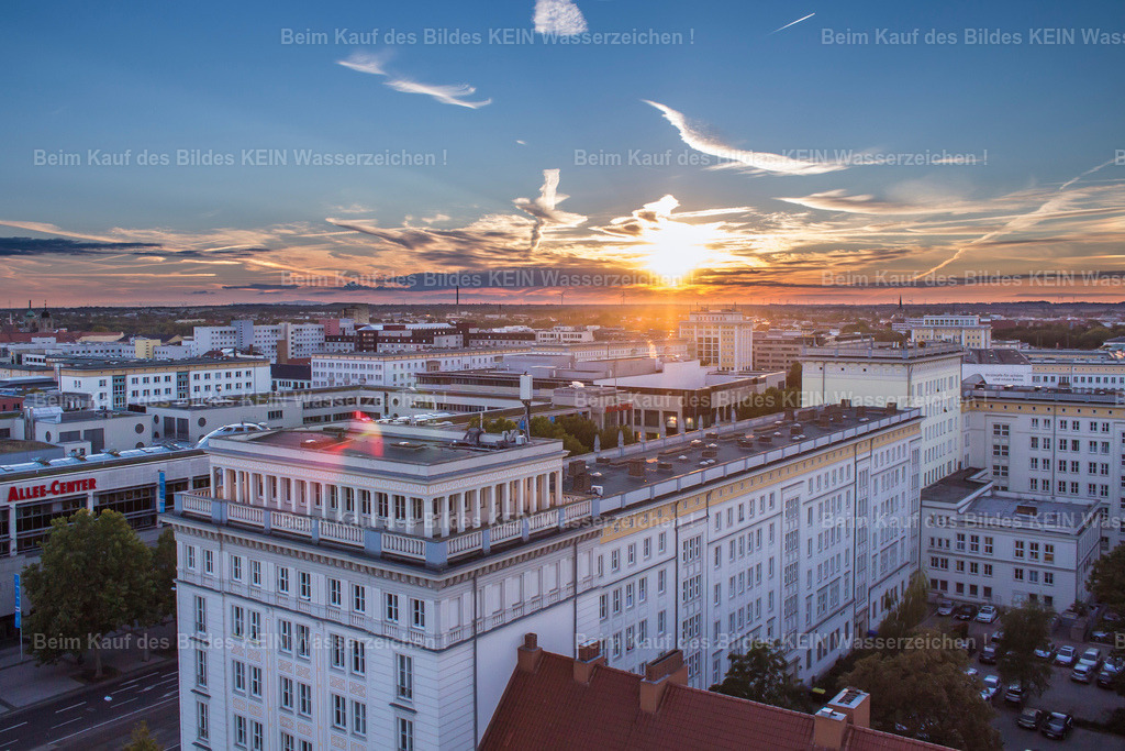 Johanniskirche Allee Center Sonnenuntergang Luftbild-2673 | Hartstraße am Alter Markt - Realisiert mit Pictrs.com