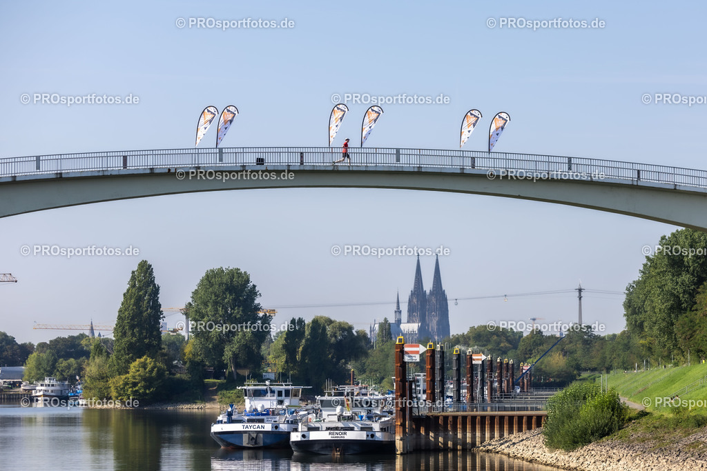 ASV OBI Brueckenlauf 2023 ; 10.09.2023 | Impressionen im Bereich des Katzenbuckels und des Rheinparks; ASV OBI Brueckenlauf 2023  am 10.09.2023 im Bereich Katzenbuckel und Rheinpark in Koeln/Deutschland. Photo: Ulrich Fassbender