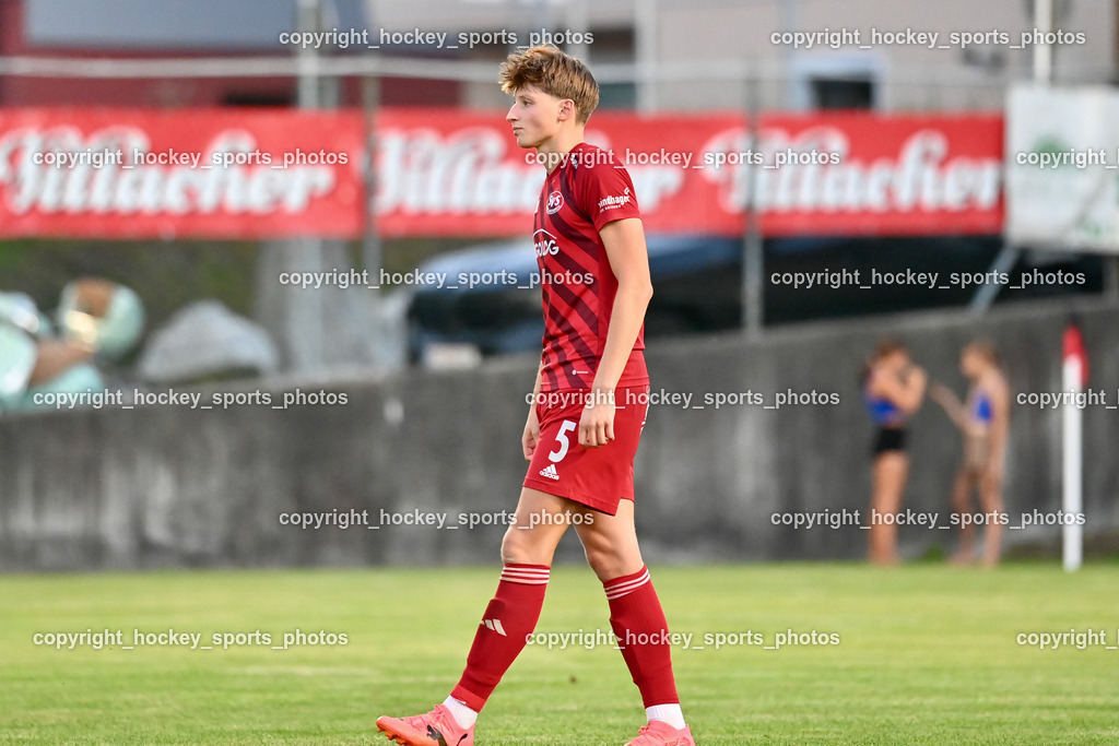 SV St.Jakob vs. SAK | #5 Florian Rappitsch St.Jakob, SV St.Jakob vs. SAK, SV St.Jakob vs. SAK am 23.08.2024 in St. Jakob im Rosenthal (Sportplatz St. Jakob), Austria, (Photo by Bernd Stefan)