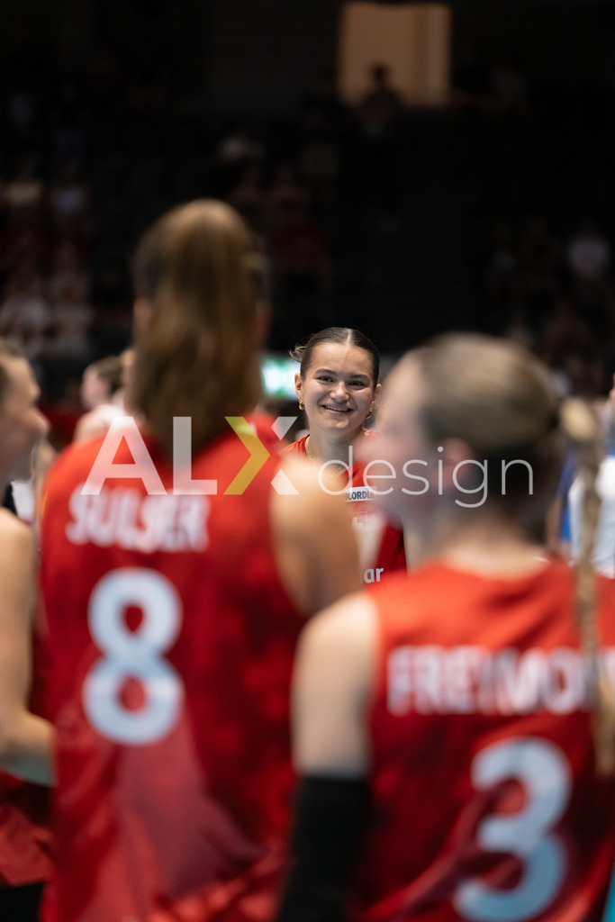 Austria v Switzerland - CEV European League Women | KRIENS, SWITZERLAND - JUNE 14: ALIX DE MICHELI of Switzerland during the CEV European League match between Austria and Switzerland at Pilatus Arena on June 14, 2026 in Kriens, Switzerland. - Realisiert mit Pictrs.com