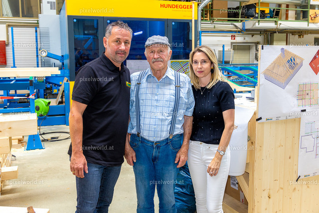 Maschinenpräsentation bei Holzbau Bretis