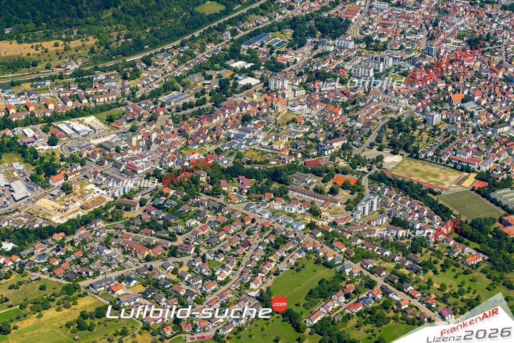 Aktuelles Luftbild von Altenstadt Geislingen an der Steige - Die Luftaufnahme wurde 2022 mittels UL-Flugzeug erstellt ( keine Drohne ) - hochauflösende Kamera-Systeme von  Canon -Beste Qualität - Für grossformatige Ausdrucke geeignet. Die Geschenkidee !