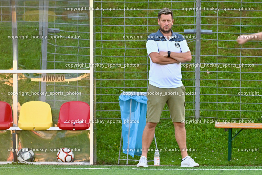 SV Spittal vs. SVG Bleiburg | Headcoach SV Spittal Philipp Dabringer, SV Spittal vs. SVG Bleiburg, SV Spittal vs. SVG Bleiburg am 14.08.2024 in Spittal an der Drau (Goldeck Stadion), Austria, (Photo by Bernd Stefan)