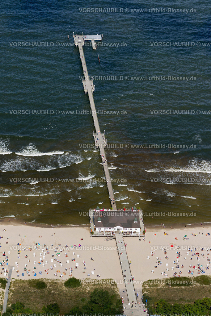 Usedom12083754Ahlbeck | Seebrücke Ahlbeck, Strand Albeck, Strandpromenade,  Ostseebad Heringsdorf, Ostsee, Usedom, Ostseeküste, Mecklenburg-Vorpommern, Deutschland, Europa