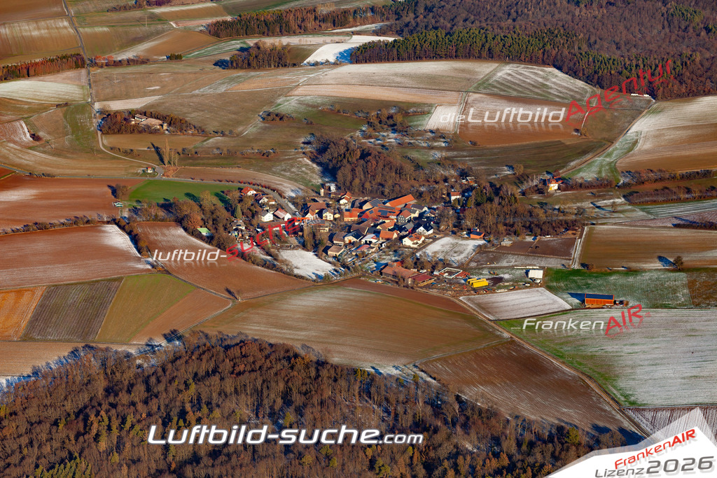 aktuelles Luftbild von Draisdorf  Ebensfeld - Luftaufnahme wurde 2019 von https://frankenair.de mittels Flugzeug (keine Drohne) erstellt.
