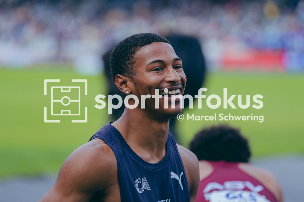 Deutsche Meisterschaften der Frauen und Männer 2026 | Kameron Horton, Cologne Athletics, 200-Meter-Lauf, Finale, Deutsche Meisterschaften der Frauen und Männer 2026, Lohrheidestadion Bochum-Wattenscheid, 26.07.2026. Foto: Marcel Schwering / sportimfokus - Realisiert mit Pictrs.com