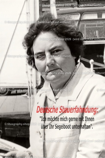 Steuerfahndung ... Ihr Segelboot | Mit der Steuerfahndung ist nicht zu spaßen! Insbesondere nicht mit dieser energischen Dame, die sehr erfolgreich ist.  - Realisiert mit Pictrs.com