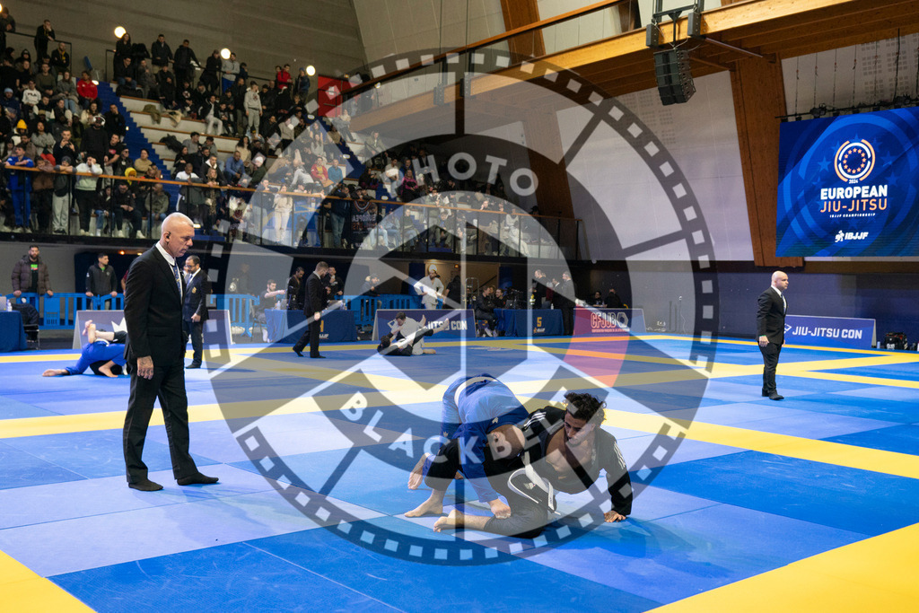20240119PBB0848 | Fighters compete during the IBJJF European Championship in Paris, France, on January 19, 2024.