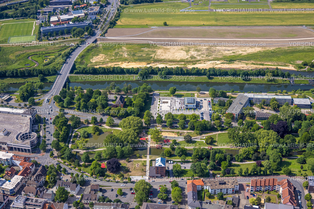 Hamm220504686 | Luftbild, Wassersportzentrum an der Adenauerallee, Nordringpark, Mitte, Hamm, Ruhrgebiet, Nordrhein-Westfalen, Deutschland