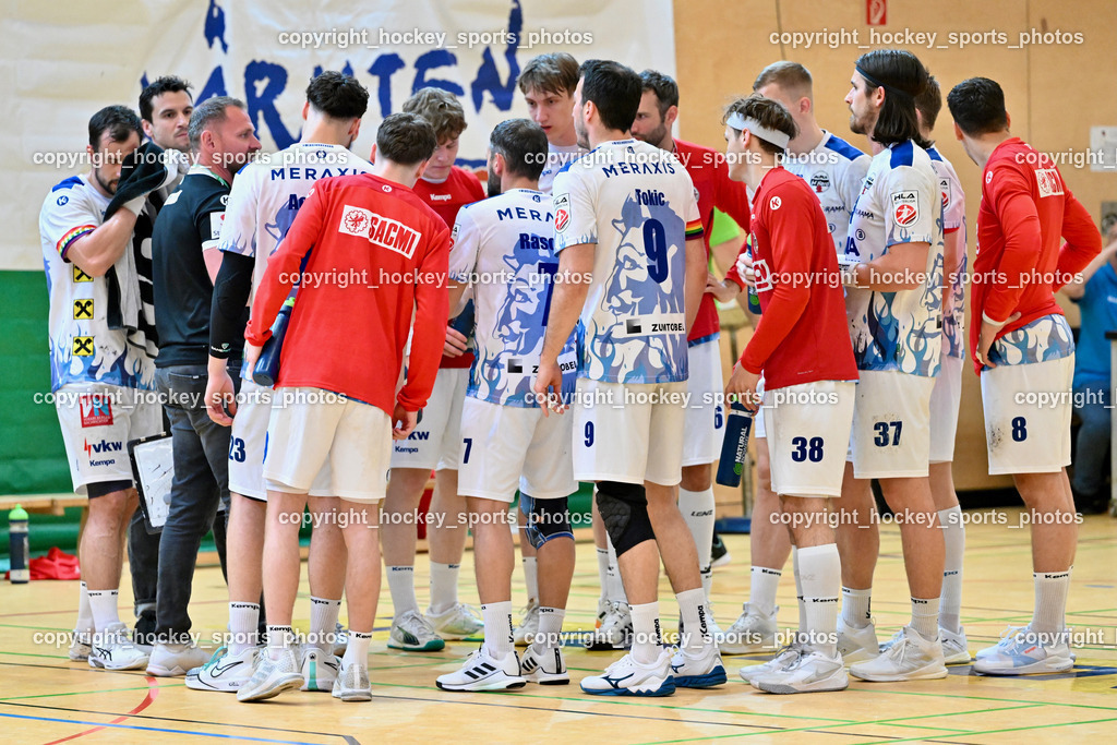SC Ferlach vs. ALPA HC Hard | HC Hard Mannschaft, SC Ferlach vs. ALPA HC Hard, SC Ferlach vs. ALPA HC Hard am 30.04.2024 in Ferlach (Ballspielhalle Ferlach), Austria, (Photo by Bernd Stefan)