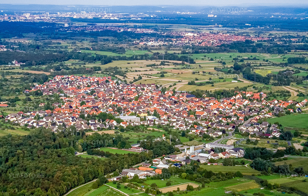 Luftbild: Ortsteil Neuburgweier in Au am Rhein im Bundesland Baden-Württemberg in Deutschland. Foto: IMG_3845.jpg vom 10.09.2006 durch Werner Riehm/FLY-FOTO.de