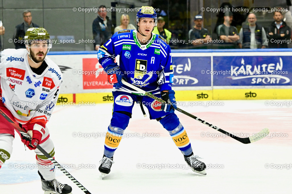 EC IDM Wärmepumpen VSV vs. HC Bozen 19.9.2023 | #9 Mantenuto Daniel, #77 LINDNER Philipp, win2day icehockeyleague, EC IDM Wärmepumpen - HC Bozen  am 19.09.2023 in Villach (Stadhalle Villach), Austria, (Photo by Bernd Stefan)