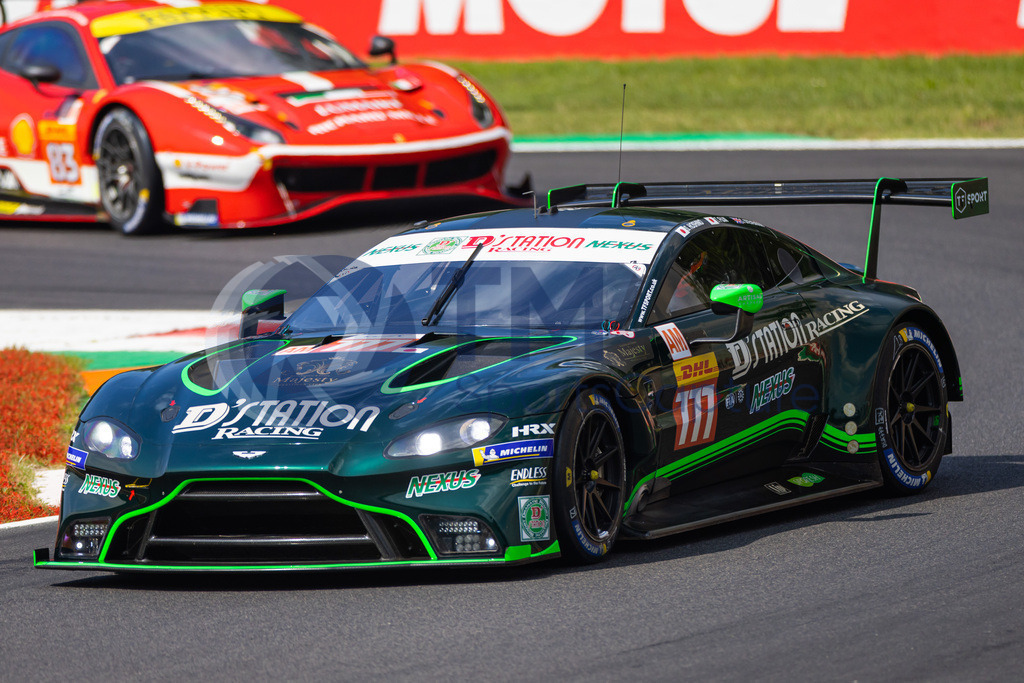 Trainproduction-20230708-0018 | MONZA,ITALY,08.Jul.23 - MOTORSPORTS - WEC, FIA World Endurance Championships, 6h of Monza, Autodromo Monza. Image shows Satoshi Hoshino (JPN), Casper Stevenson (GBR) and Tomonobu Fujii (JPN/ D'Station Racing). Photo: Trainproduction / Matthias Trinkl