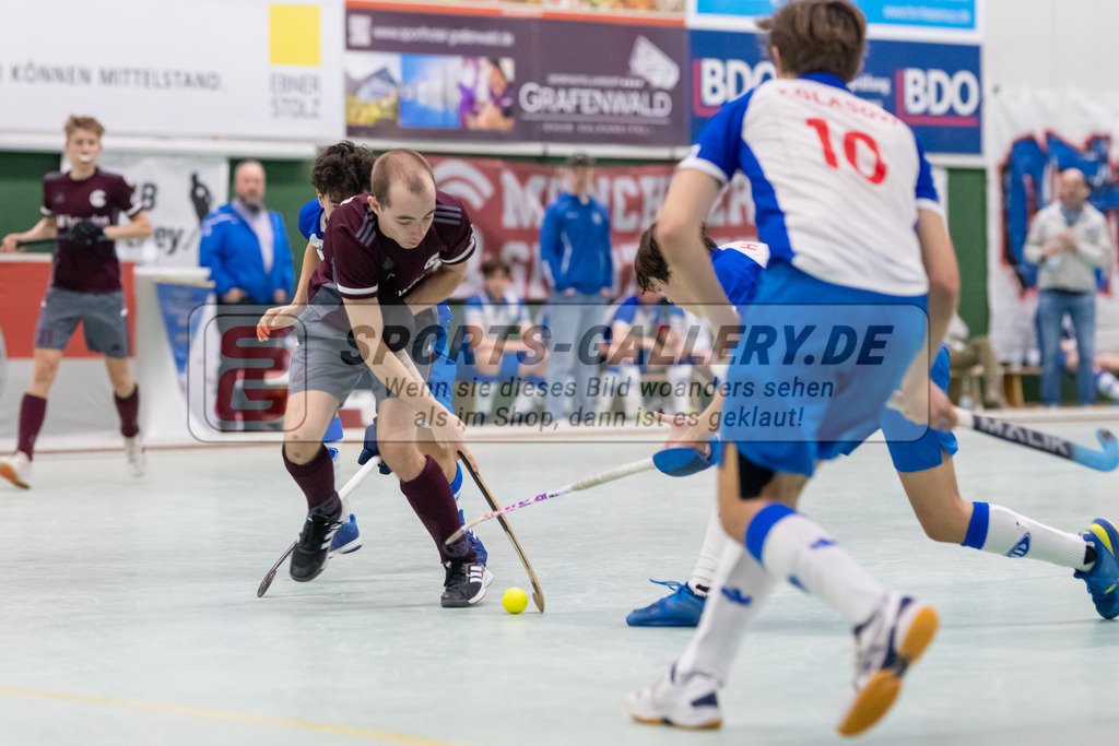 SFE_20230305_0037 | Deutsche Meisterschaft Männliche U16 Halle 2023 am 05.03.2023 in Köln (KTHC Stadion Rot-Weiss Köln Tennis and Hockey Club), Photo: Stephan Fehrmann 2022 (Sports-Gallery)